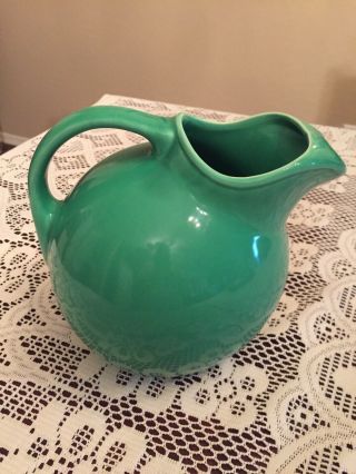 Vintage Harlequin Fiesta Pottery Service Water Pitcher,  Light Green