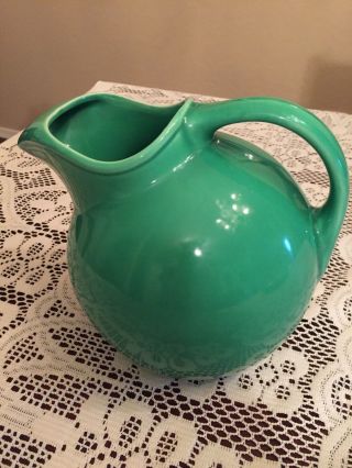 Vintage Harlequin Fiesta Pottery Service Water Pitcher,  Light Green 2