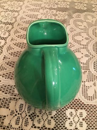 Vintage Harlequin Fiesta Pottery Service Water Pitcher,  Light Green 6