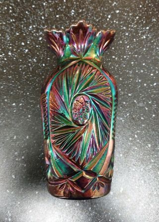 Karhula Carnival Glass Spittoon 6 " Vase