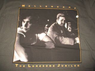 Retro John Cougar Mellencamp " The Lonesome Jubilee " Concert Tour (lg) T - Shirt