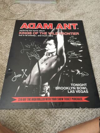 Adam Ant Signed Poster