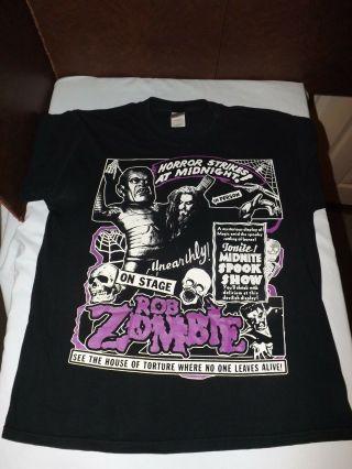 Rob Zombie Horror Strikes At Midnight Midnite Spook Show Dragula L T - Shirt