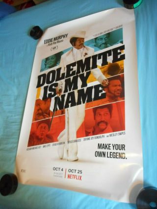 Eddie Murphy Dolemite Is My Name Movie Poster One Sheet Ds 27x40 Rudy Ray Moore