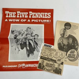 Vintage Pressbook Clippings The Five Pennies Movie Danny Kaye Louis Armstrong