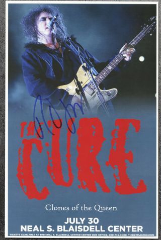 The Cure Robert Smith Autographed 2013 Gig Poster Friday I 