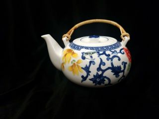 Ralph Lauren China Mandarin - Blue Teapot With Lid