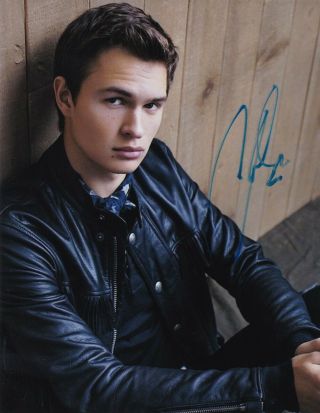 Ansel Elgort (" Baby Driver " / " Divergent " Star) Signed Photo