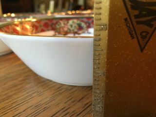 8 Noritake Royal Hunt Soup Bowls 7” red green,  complete set of 8 5