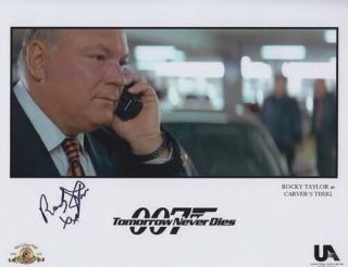 Rocky Taylor 007 James Bond Rare Autograph Carver 