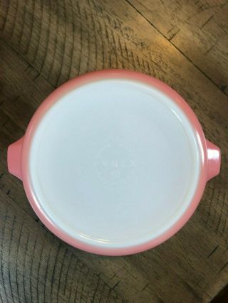 Vintage Pyrex Pink Gooseberry Set of 2 Round Casserole Dishes Bowls 471 473 6