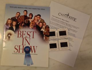 Best In Show (2000) Press Kit Folder,  Color Photo Slides; Dogs Christopher Guest
