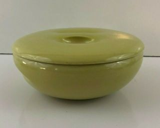 Vintage Iroquois Casual China By Russel Wright Chartreuse Covered Casserole Dish