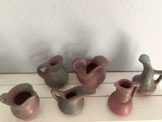 Niloak Miniture Pitchers And Vases Ozark Dawn