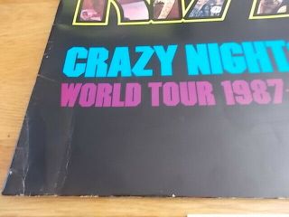 KISS CRAZY NIGHTS WORLD TOUR PROGRAMME & TICKET 1988/87 (GIANT PROGRAMME) 3