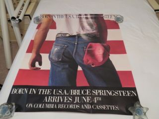 Rare Bruce Springsteen Born In The Usa Album Cassette June 4th Poster 36x44