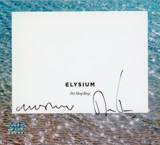Pet Shop Boys Signed Cd Elysium