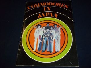 1975 Commodores In Japan Tour Book - With Ticket Stub - Ii 7627