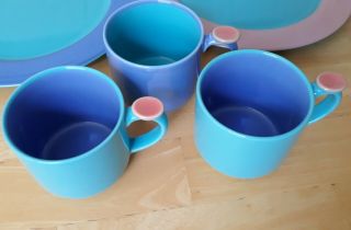 3 Lindt Stymeist Colorways,  Post - Modern Ceramic Mugs/cups,  Thumb Rests,  Japan
