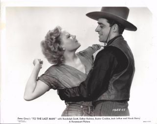 Jack La Rue,  Esther Ralston,  " To The Last Man " Vintage Movie Still
