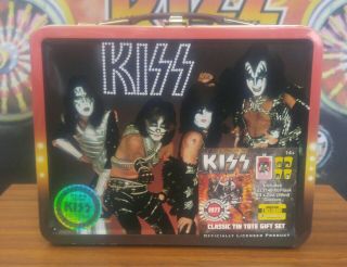 Kiss 2015 Metal Embossed Lunchbox Sdcc Exclusive Ltd.  Edition W/flask No Glasses
