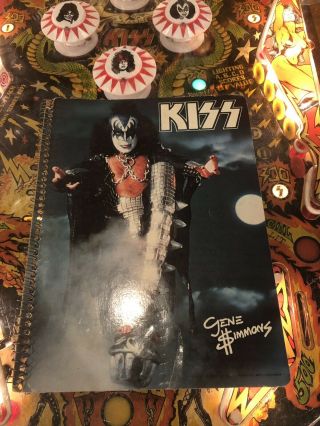 Kiss Aucoin Gene Simmons Notebook 1978 Vintage.  You Don’t See This Every Day