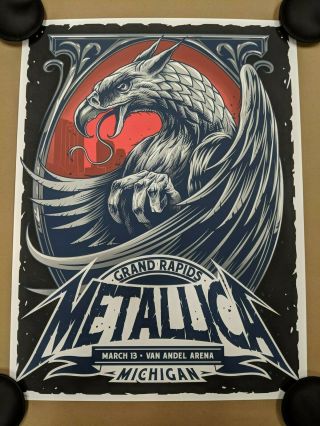 Metallica Grand Rapids Michigan Concert Poster Print Maxx242 Show Edition