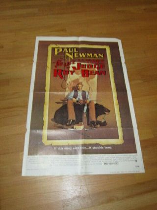 Life & Times Of Judge Roy Bean 1sh 1972 John Huston Paul Newman Richard Amsel