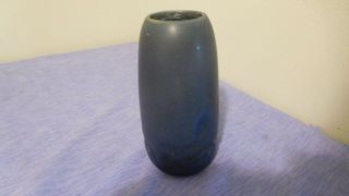 1918 ROOKWOOD Art Pottery Matte Blue Vase 1890 3