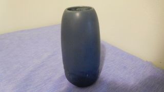 1918 ROOKWOOD Art Pottery Matte Blue Vase 1890 4