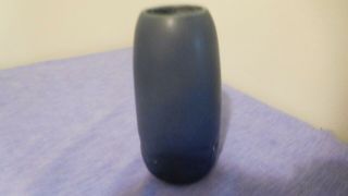 1918 ROOKWOOD Art Pottery Matte Blue Vase 1890 5