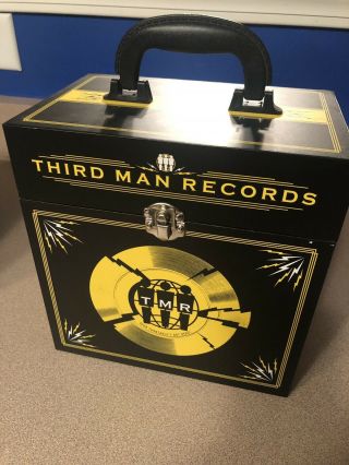 Third Man Records Record Box Tote 7 " 45 Jack White Stripes Vault Born Rotten