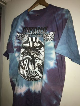 Vtg 1997 Furthur Festival The Black Crowes Tye Die Concert Tour Graphic T Shirt