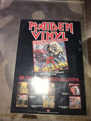 Iron Maiden The Beast On The Road 1982 Tour Book With Ticket Stub 3