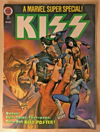 Marvel Comics Special Kiss Vol 1,  No.  5 1978 With Bonus Kiss Poster