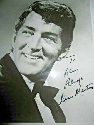 Dean Martin Signed Photo 8x10 Singer Lewis Sammy Davis Jr Rio Bravo John Wayne