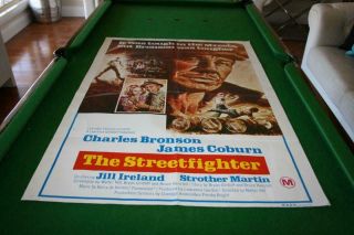 The Streetfighter 1975 Australian Rare Orig One Sheet Movieposter In V Good Cond