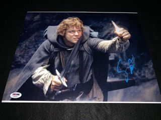Sean Astin Signed Lord Of The Rings 11x14 Photo Goonies Samwise Gamgee Psa Jsa