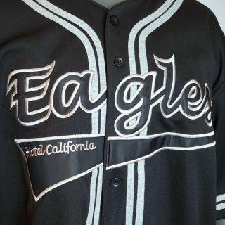 Eagles Hotel California Tour Baseball Sewn Baseball Jersey Shirt 2003 Size XL 3
