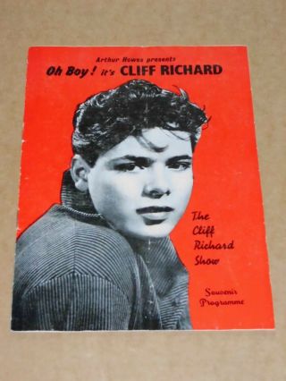 Cliff Richard & Drifters 1959 Uk Tour Programme (cherry Wainer/lisa Noble)