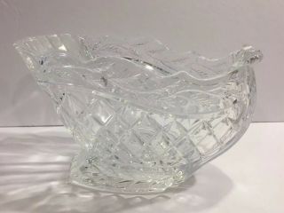 Marquis By Waterford Crystal Centerpiece Holiday Christmas Sleigh Bowl