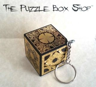 Key Chain Hellraiser Puzzle Box Cube Foil Face Keychain Pinhead Handcrafted