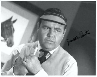 Jonathan Winters Signed The Twilight Zone 8x10 W/ A Game Of Pool B/w Closeup
