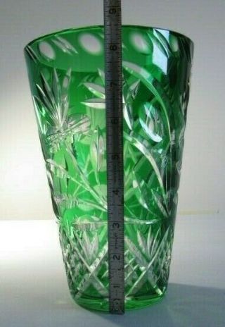 Arcadia Lead Crystal Vase,  Hand Made In West Germany,  Lead Crystal