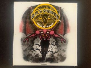 Vintage 1982 Black Sabbath Carnival Mirror Ozzy Osborn Rock World Tour 12x12