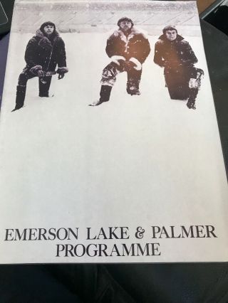 Emerson Lake And Palmer Fanfare For The Common Man Tour Programme Program Poster