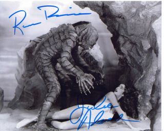 Ricou Browning Julie Adams Signed 8x10 Creature From Black Lagoon Photo With