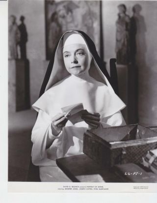 Lillian Gish As A Nun In Portrait Of Jennie - 1948 - Vintage Movie Still Photo