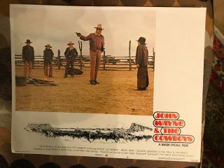 The Cowboys 1972 Warner Brothers Western Lobby Card John Wayne