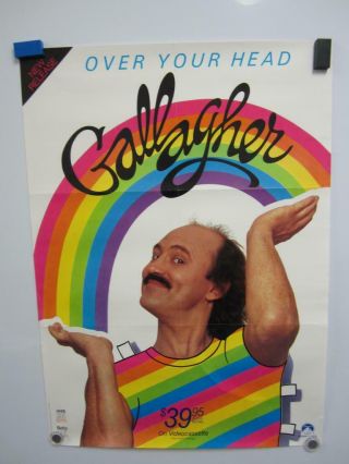 Gallagher Over Your Head Vintage Home Video Movie Poster